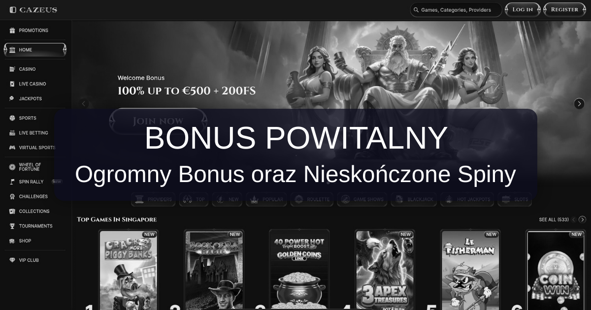 Cazeus Casino Polska - Kasyno online